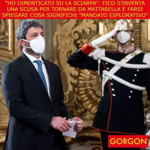 Ecco la satira del giorno. Fico sale al Colle con una scusa