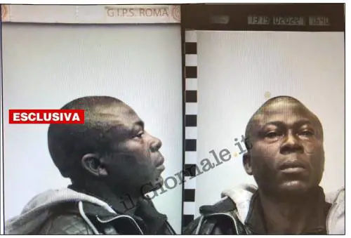 Il ghanese dà in escandescenze e rompe il naso a una poliziotta