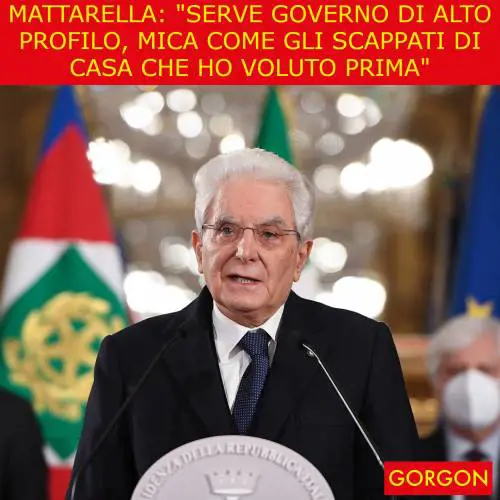 Ecco la satira del giorno. Ora governo di alto profilo