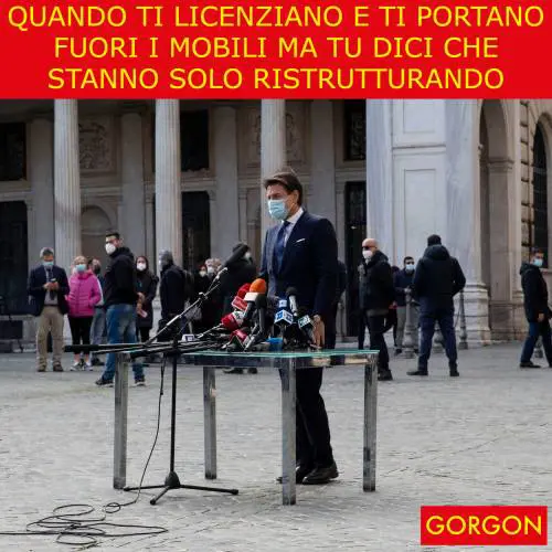 Ecco la satira del giorno: Conte licenziato