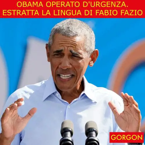 Ecco la satira del giorno. Barack Obama operato d'urgenza