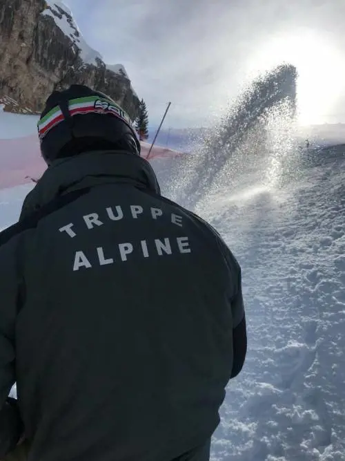 Il supporto dell'esercito italiano ai Mondiali di Cortina 2021