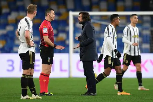 Pirlo punge: "Il rigore per il Napoli? Se l'avessero fischiato alla Juve..."