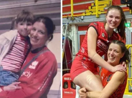 Se mamma e figlia si sfidano sotto rete