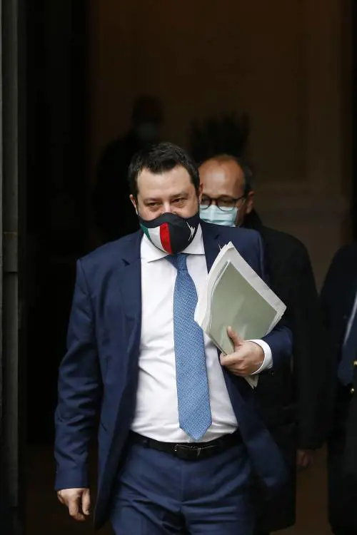 Il leader della Lega Matteo Salvini