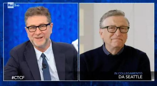 Bill Gates fa il gretino da Fazio. Ma tace sull'acquisto di jet privati