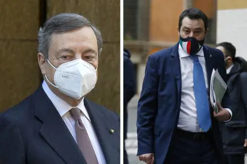 Chiusure, commissario e vaccini: il faccia a faccia Draghi-Salvini