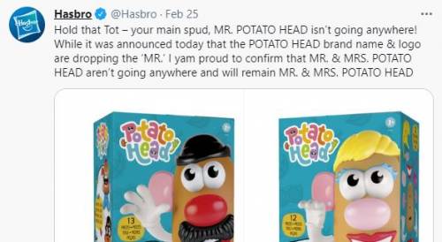 Follia politically correct: "Basta Mr e Mrs Potato". Ma scoppia la bufera