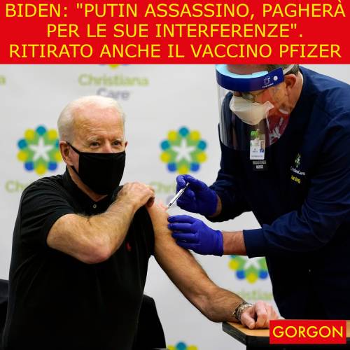 Ecco la satira del giorno. Biden non sta bene