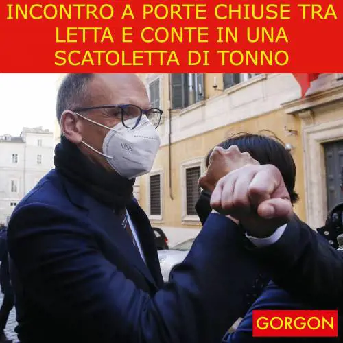 Ecco la satira del giorno. Ecco la location dell'incontro Conte-Letta