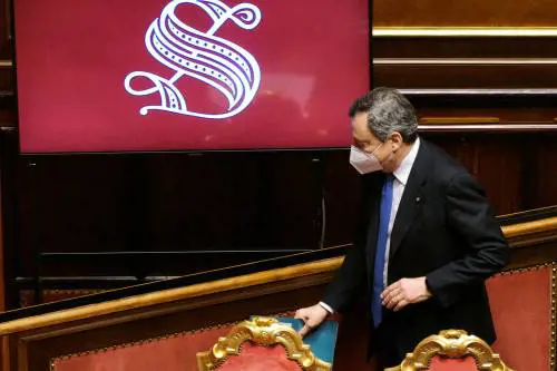 Il premier Mario Draghi