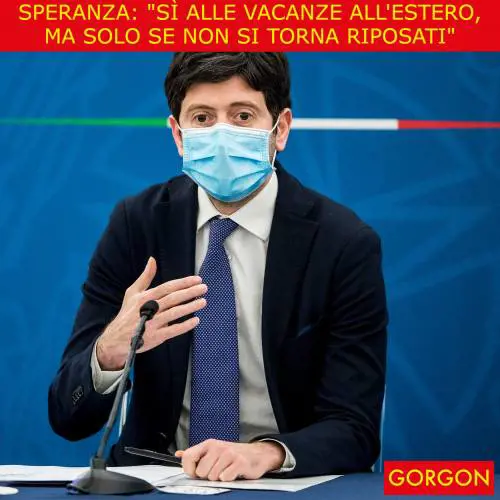 Ecco la satira del giorno. Le vacanze all'estero di Speranza