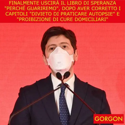Ecco la satira del giorno. Finalmente esce il libro di Speranza