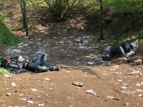 Il nuovo boschetto dell'eroina: le immagini choc della cascina occupata