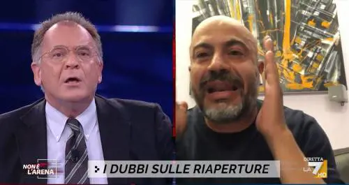 "I ristoratori si adeguino al delivery", "Tu sei matto". Scontro Cecchi Paone-Paragone