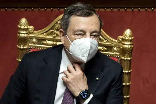 Il premier Mario Draghi