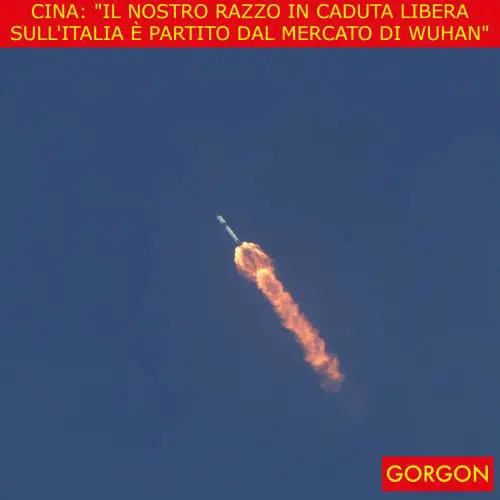 Ecco la satira del giorno. Razzo cinese partito da Wuhan