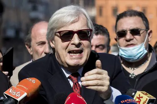 "Vai in Polonia", "Vai a fare in c...": lite tra Sansonetti e Sgarbi