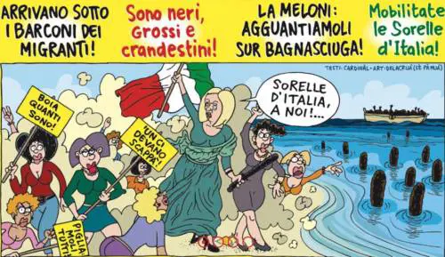 Meloni presa di mira dal Vernacoliere. Critiche da destra e da sinistra