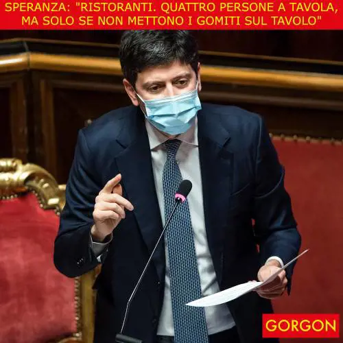 Ecco la satira del giorno. La regola dei 4 posti a tavola