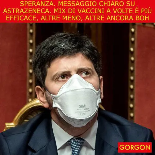 Ecco la satira del giorno. Speranza, finalmente un messaggio chiaro