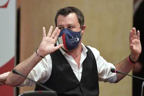 Il leader della Lega Matteo Salvini
