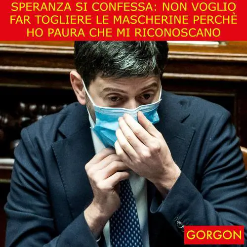 Ecco la satira del giorno. Speranza si confessa