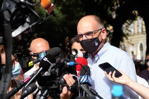 Il segretario del Pd Enrico Letta