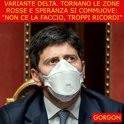 Ecco la satira del giorno. Speranza si commuove