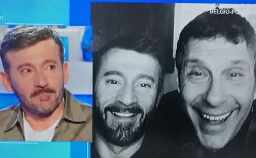 Le lacrime di Biaggi per Fabrizio Frizzi