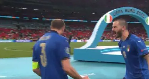 Bonucci sbotta subito con gli inglesi: "Pastasciutta eh..."