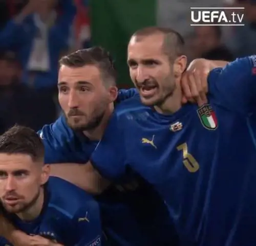 "Kiricocho!": cosa significa l'urlo di Chiellini prima del rigore di Saka