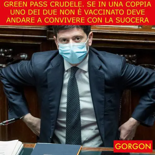 Ecco la satira del giorno. Green Pass crudele