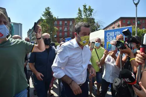 Il leader della Lega Matteo Salvini