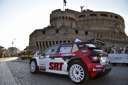 Il rally di Roma Capitale incanta alle Terme di Caracalla