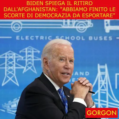 Ecco la satira del giorno. Biden spiega il ritiro