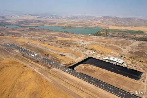 Lavori in corso per il nuovo aeroporto di Fuzuli