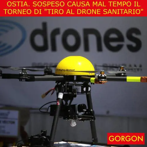 Ecco la satira del giorno. Il drone sanitario rimane a terra
