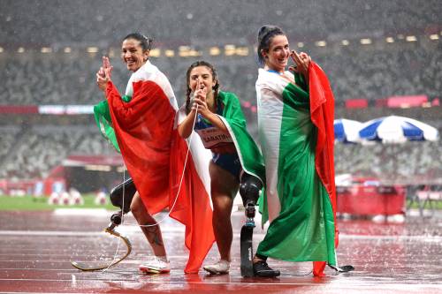 La storica tripletta azzurra nei 100 metri femminili alle Paralimpiadi di Tokyo