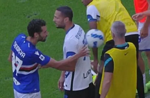 Prima la lite poi col pallone... Il gesto di Candreva spiazza l'Inter