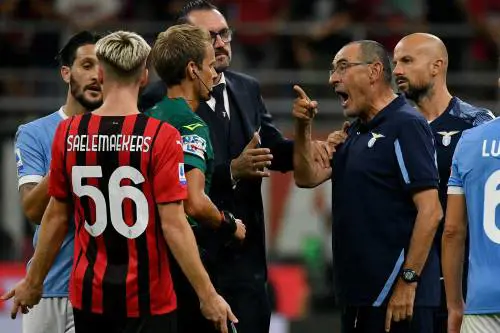 Lite in campo, due turni di squalifica per Sarri
