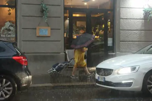 Nubifragio a Milano