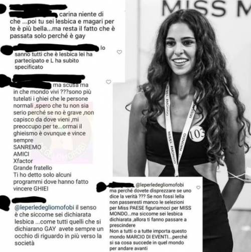 "Sei lì perché gay". Insulti social alla finalista di Miss Mondo