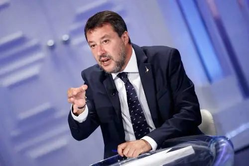 Il leader della Lega Matteo Salvini