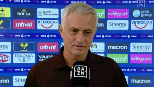 "Complimenti Marco...": Mou smaschera il commentatore di Dazn