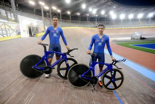 Gli azzurri "illuminano" il Vigorelli