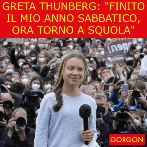 Ecco la satira del giorno. Greta riprende gli studi