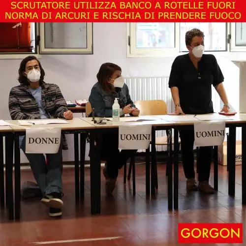 Ecco la satira del giorno. Seggio elettorale: sfiorato il dramma