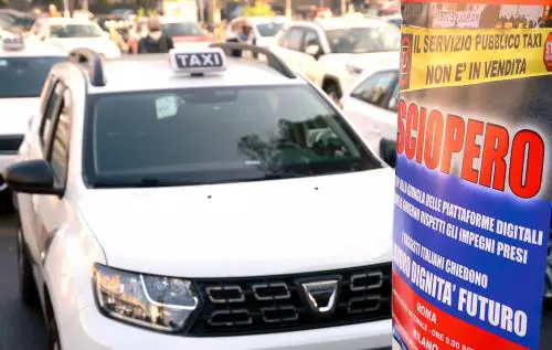 Taxi fermi in tutta Italia: ecco cosa sta succedendo