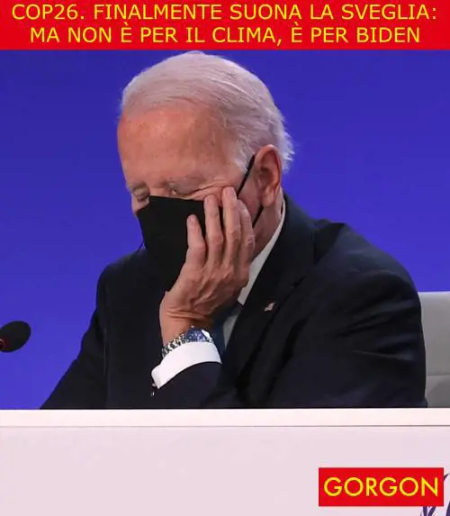 Ecco la satira del giorno. Cop26: suona la sveglia